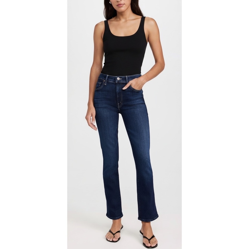 NWOT MOTHER | The Insider Ankle Jeans 24/2 Mind Games Dark Wash‎ High Rise Flare